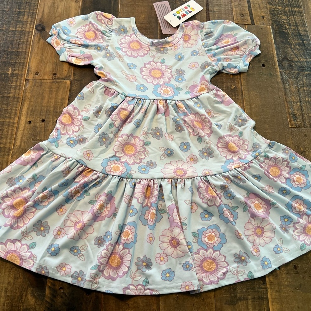 Dot Dot Smile size 3/4 girls floral Tier dress new